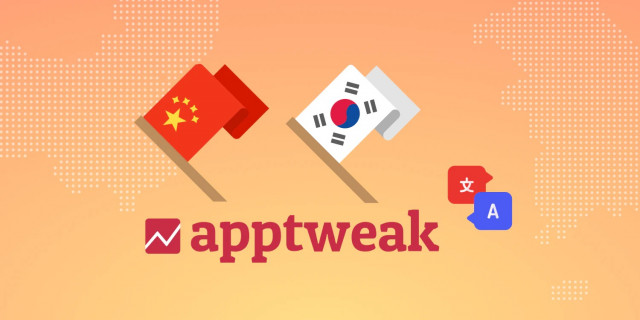 AppTweak는 ASO 도구를 중국어 간체와 한국어로 제공한다