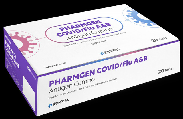 팜젠사이언스가 KFDA 허가를 획득한 ‘PHARMGEN COVID/Flu A&amp;B Antigen Combo’