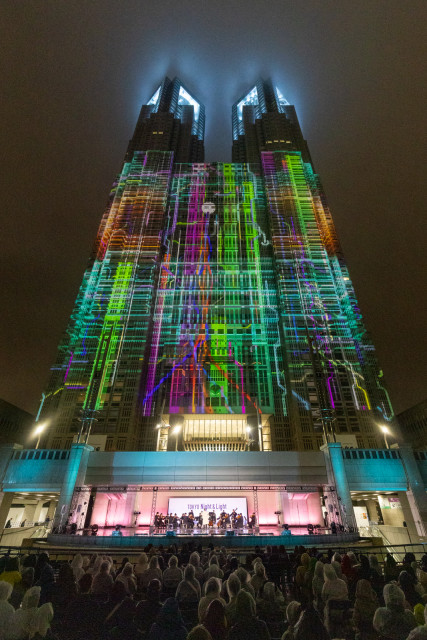 Projection Mapping Event “TOKYO Night &amp; Light” at the Tokyo Metropolitan Government Building (Photo: Business Wire)