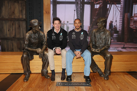 Festivities included appearances by Lewis Hamilton and Toto Wolff to the world-famous Empire State Building Observatory and a never-before-seen F1 car demonstration down Fifth Avenue (Photo: Business Wire)