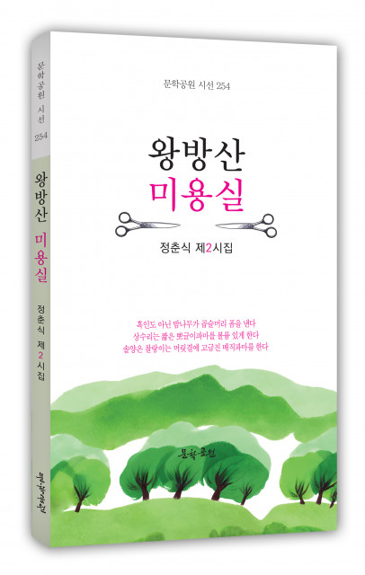 정춘식 시집 ‘왕방산 미용실’ 표지, 124페이지, 정가 1만2000원