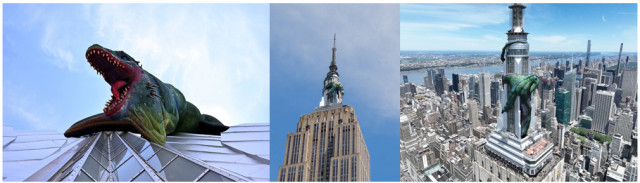 Empire State Building Debuts 270-Foot Vhagar the Dragon Coiled Around the Building’s Mast, in Partnership with Max (Photo: Business Wire)