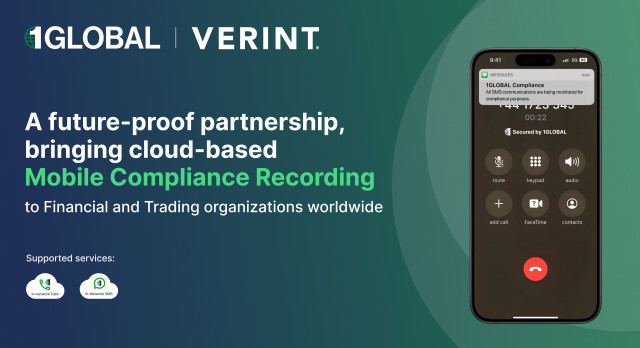 1GLOBAL and Verint partner to offer enhanced Mobile Compliance Recording worldwide (Graphic: Business Wire)