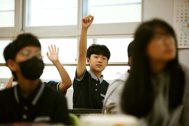 아로마티카가 진행한 청소년 대상 자원순환 환경교육 모습