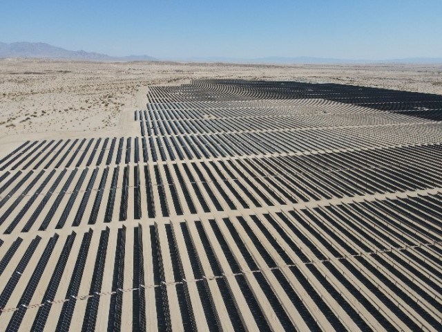 한화큐셀이 완공한 미국 캘리포니아 주 소재 태양광 발전소(50MW)
