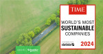 슈나이더 일렉트릭이 타임지 선정 ‘2024 세계 최고의 지속가능 선도기업’ 1위에 올랐다